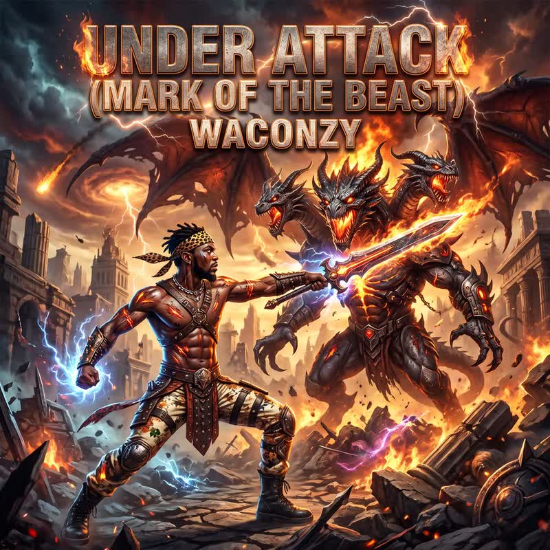 Under Attack Mark of the Beast by Waconzy official artwork